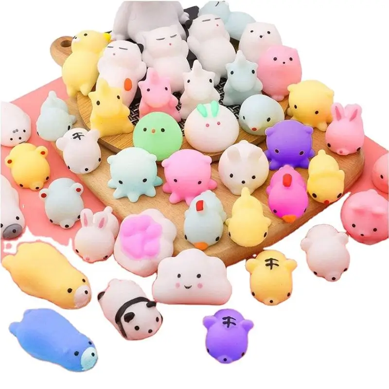 Распродажа медленно поднимающиеся резиновые игрушки Mochi Cat рождественские силиконовые антистрессовые для детей