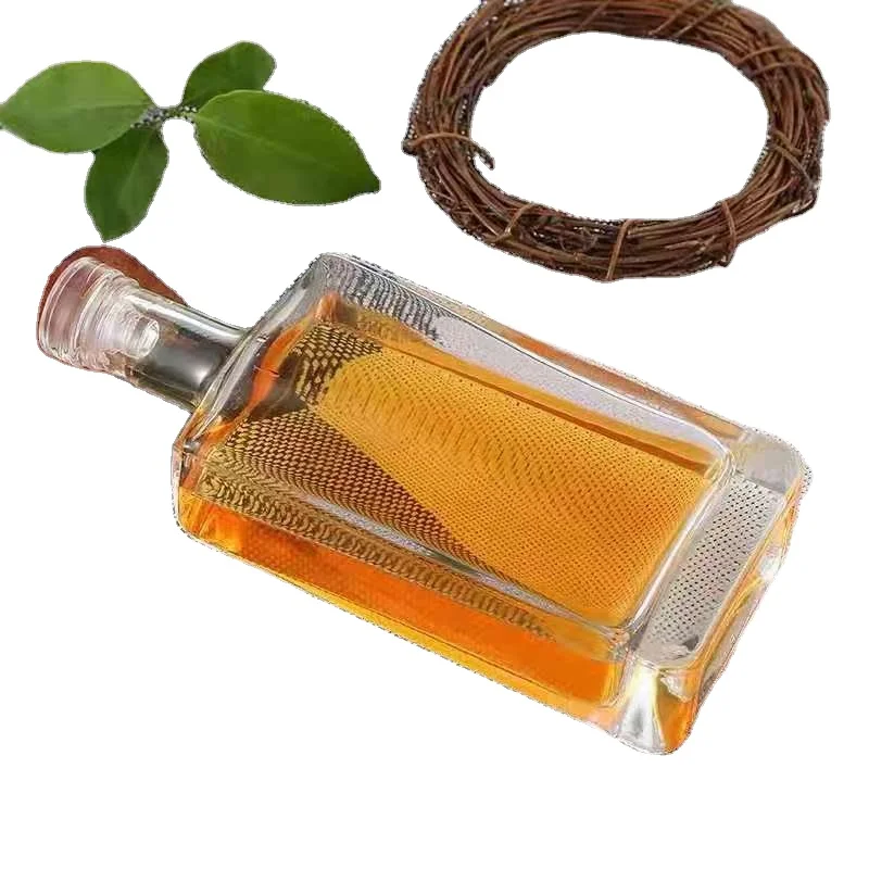 Creative 100ml 250ml 375ml 500ml Clear Empty Corked Beverage Juice Fruit Wine Glass Bottles with Cork Lid