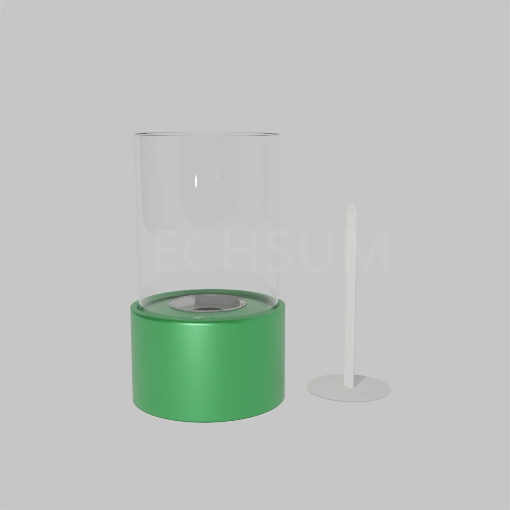 Portable fireplace round glass Furniture accessories winter gift Tabletop fireplace ethanol , Automatic Bioethanol Fireplace