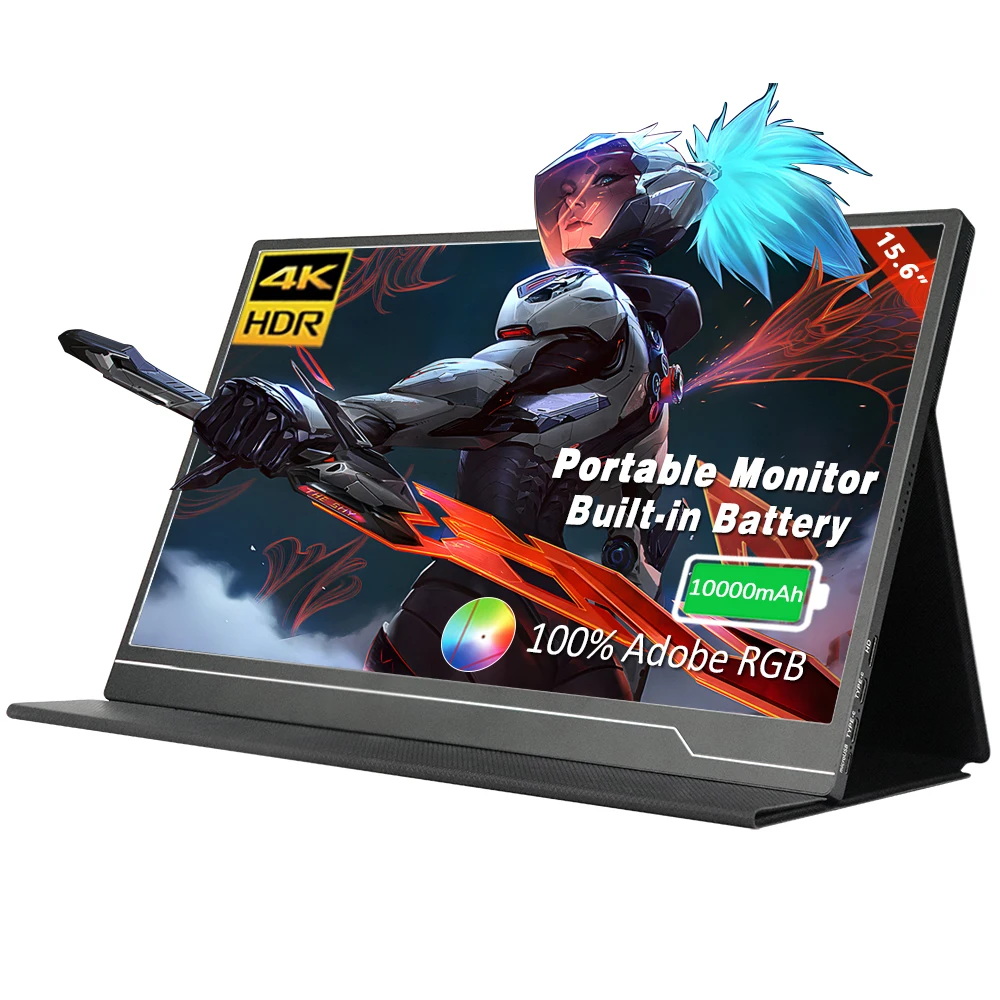 Sibolan 15,6-дюймовый портативный монитор 4k из алюминиевого сплава, новый игровой ЖК-дисплей type-c, расширенный Сверхширокий монитор, полный hp с hdmi
