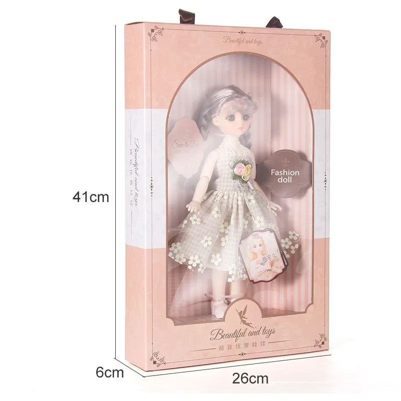 Wholesale 30 Cm Mini Craft Fairy Dress Up Ball Jointed Dolls For Girls With Color Box