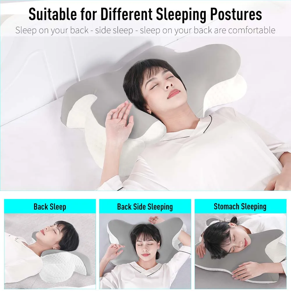 Best Selling Contour memory foam pillow neck support Ergonomic Sleeping bed pillow for pain relief