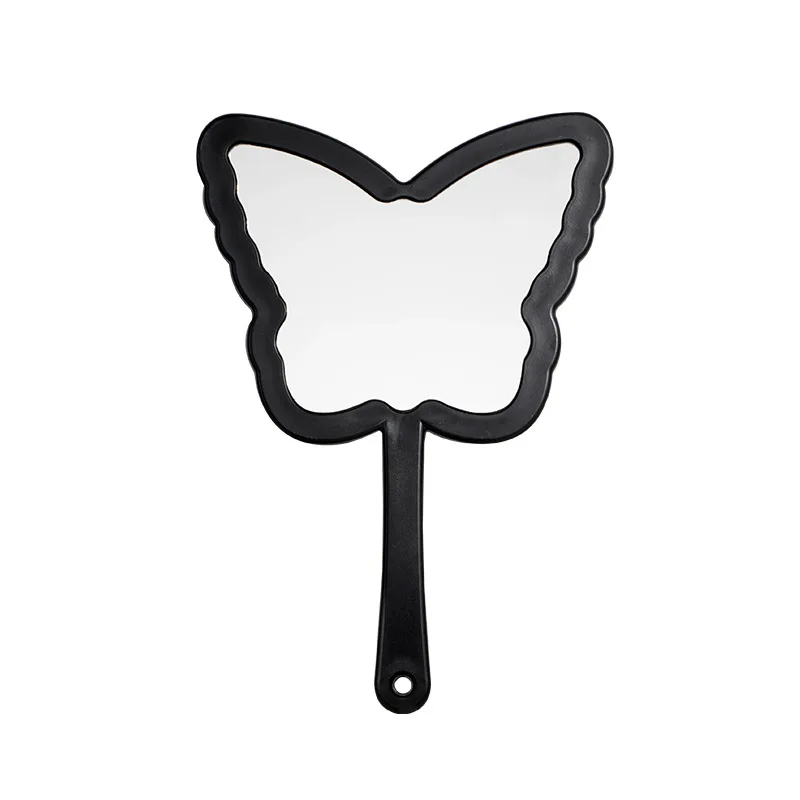Hot Sales Custom Large Handheld Mirror Butterfly Design with LED Lighting Magnifying Makeup Hand Mirror Personalized Features