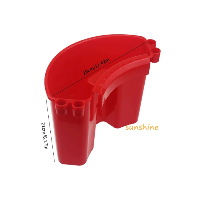 SS Exterior Hanging Organizer Bucket Tool Towel Brush Storage Wash Bucket Parking Lot Car Wash Hanging Bucket Tool