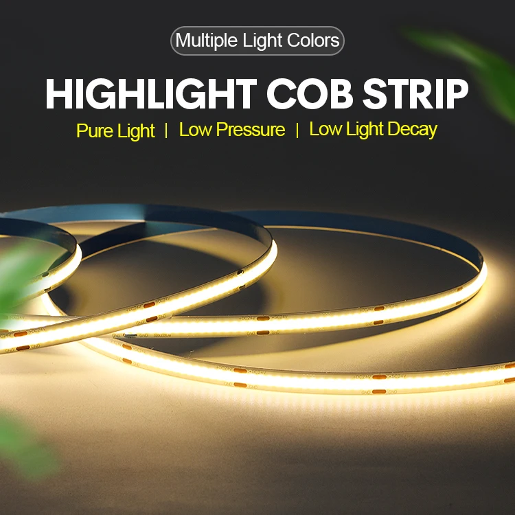 Waterproof Dotless Flexible Wall Ceiling Decoration Led Strip Lights RGB PVC 90 Light Strings COB Landscape V 90 Led 32228682