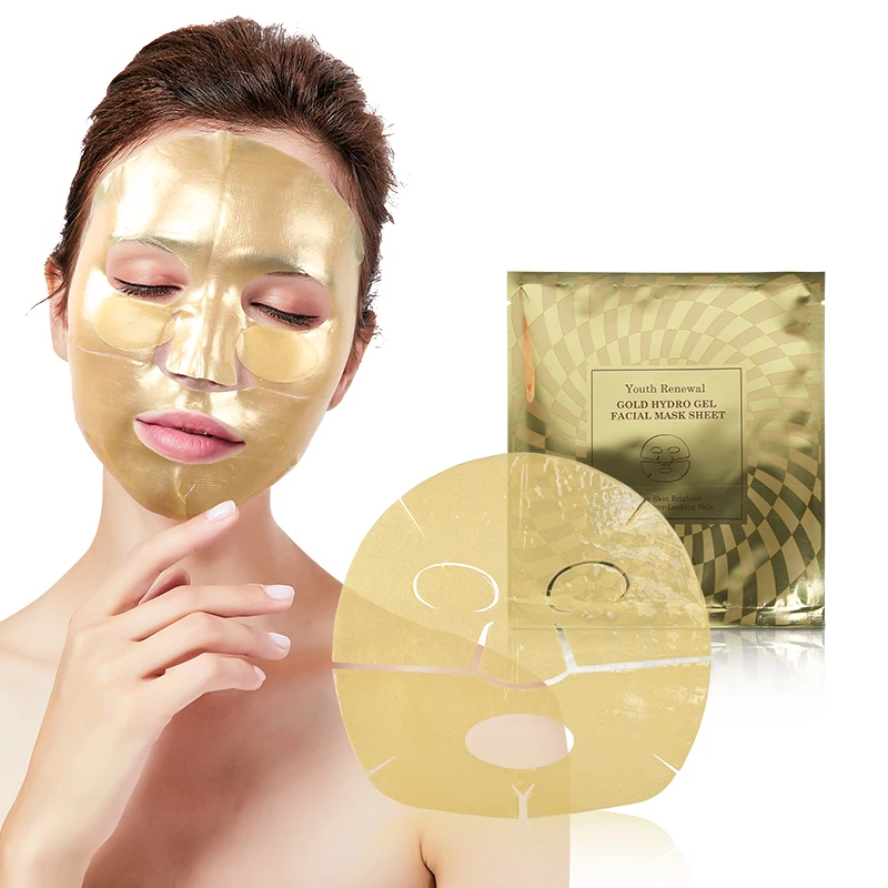 Cosmetic Face Care 24K Gold Mask Korea Bio-Cloud Facial Sheet Mask Hyaluronic Acid