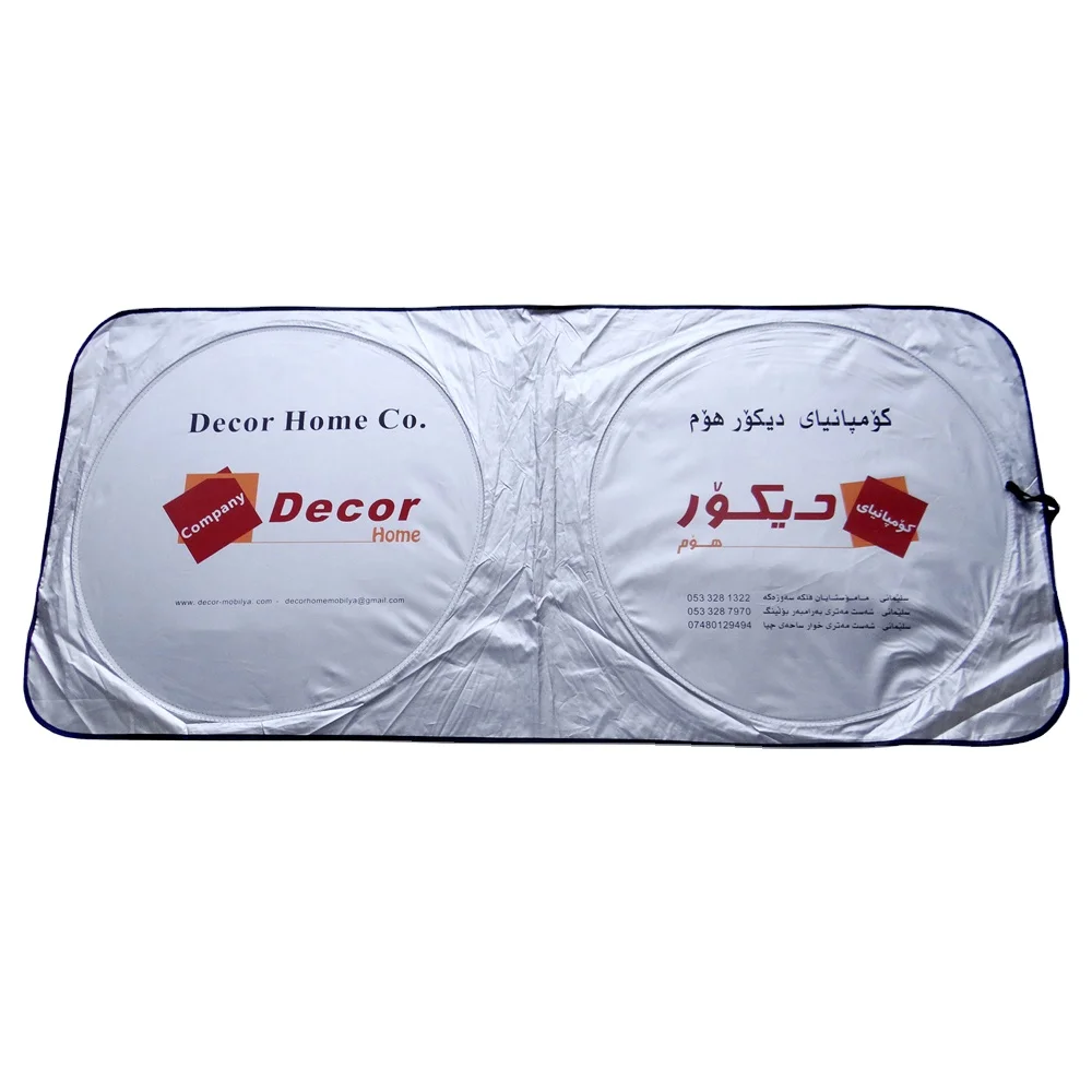 Wholesale Cheap Custom Logo Car Windshield Sunshade Cover Foldable Car Front Window Sunshade