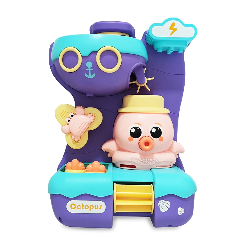 New Popular Funny Octopus Spinning Waterwheel Toy Bathroom Set Baby Toys Water Toys For Kids