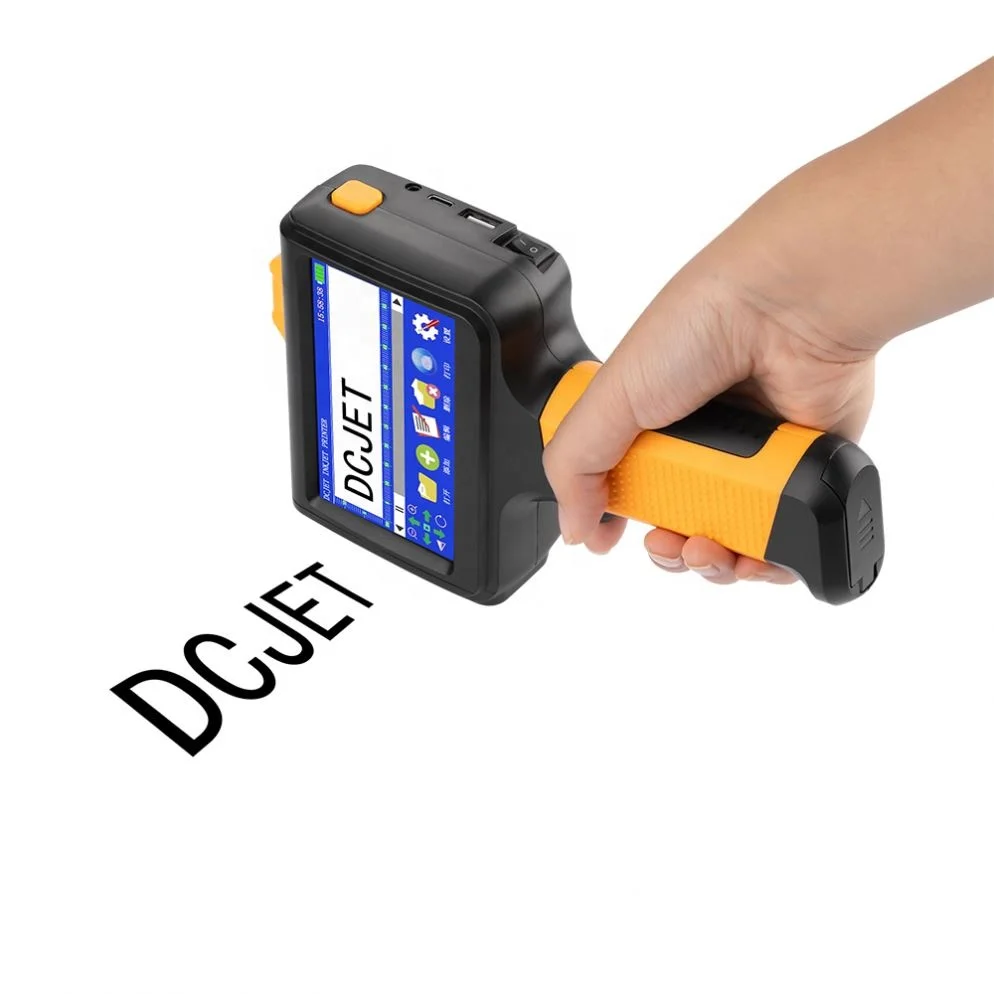 Portable Large Character 2-12.7 mm Dual Ink Handheld Inkjet Printer