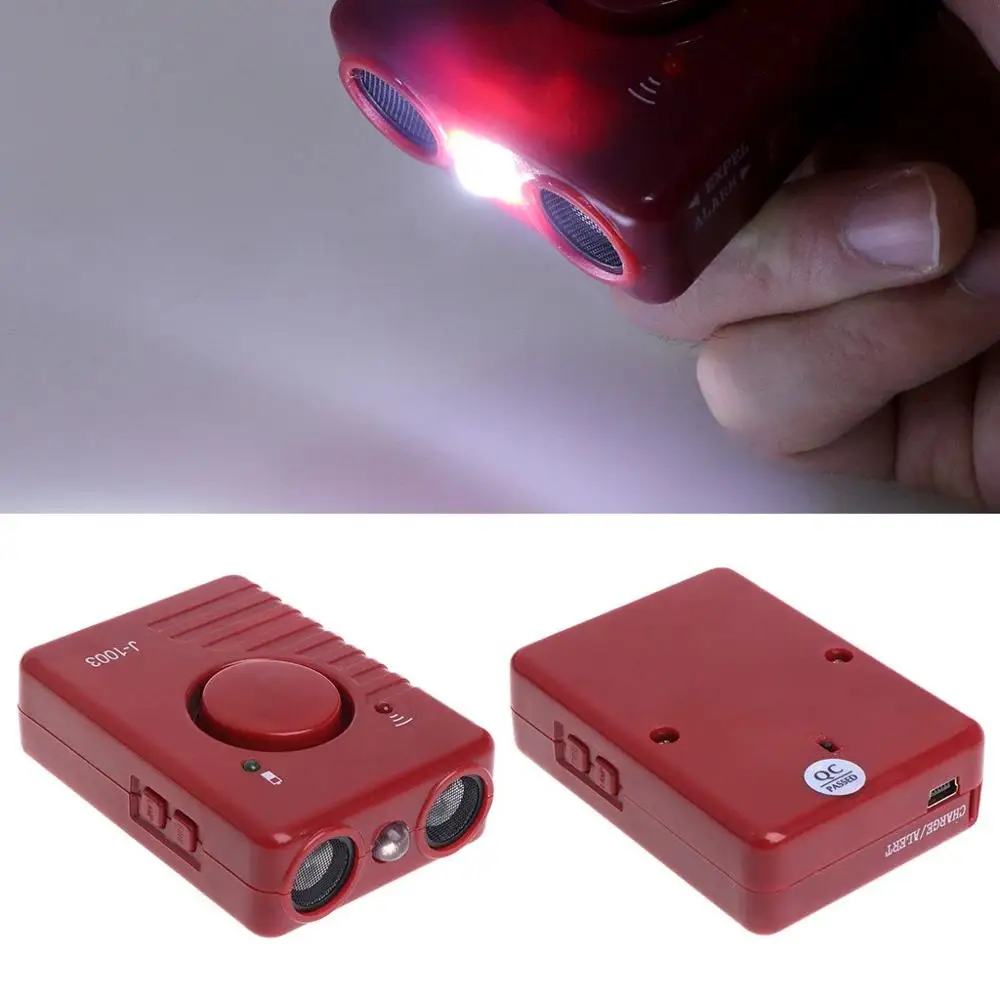 Ультразвуковое устройство для дрессировки собак перезаряжаемое с USB-кабелем отгоняющее (25 Гц) удерживает Ladykiller и воров (122 дБ)