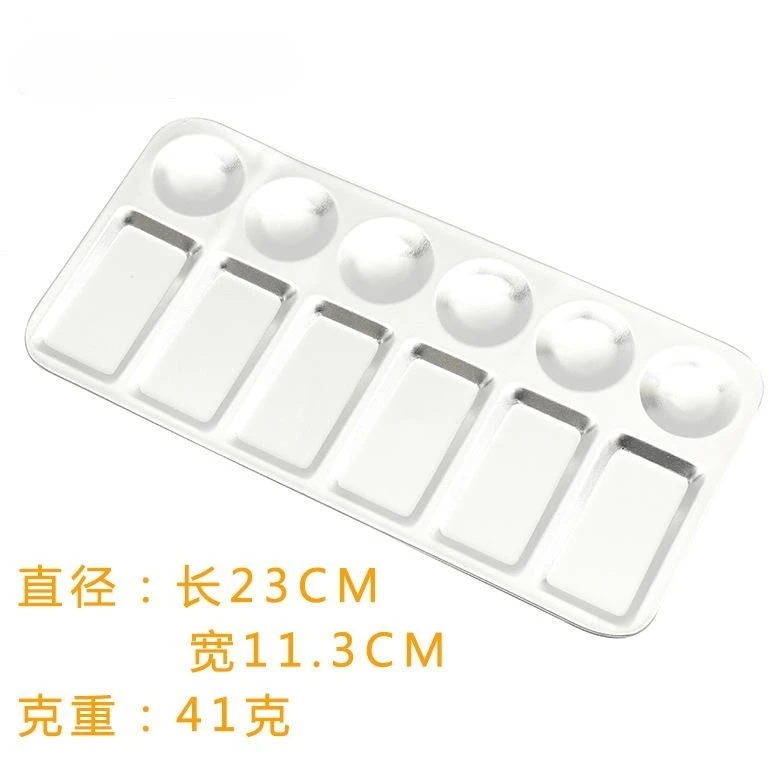 Paint Tray Watercolor Mixing Pallet Metal Artist Color Supplies Art Pallets Stainless Painters Dish Acrylic