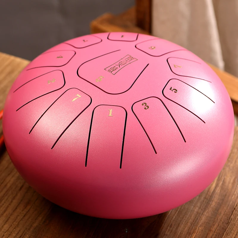 
Hand Held Drum 10 Inch 11 Notes Square Steel Tongue Drum Handpan Instrument 