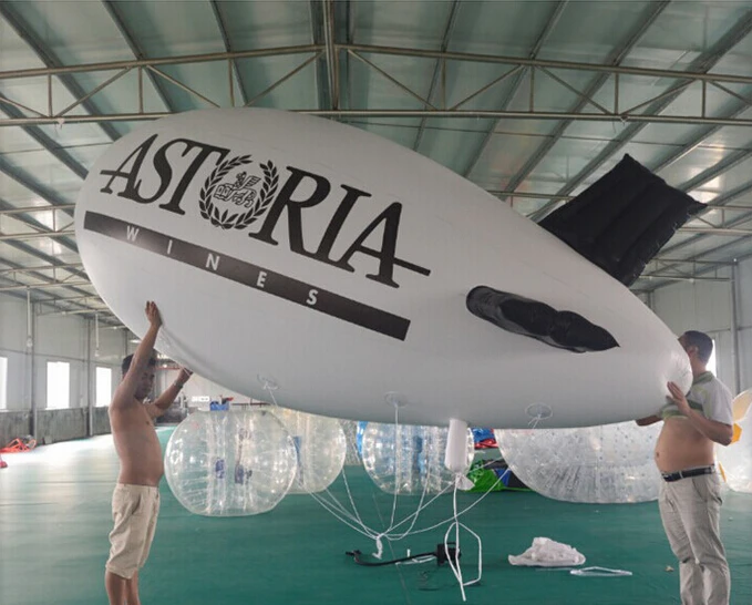 Дешевый надувной zeppelin blimp ПВХ водонепроницаемый гелиевый tetherer aerostat