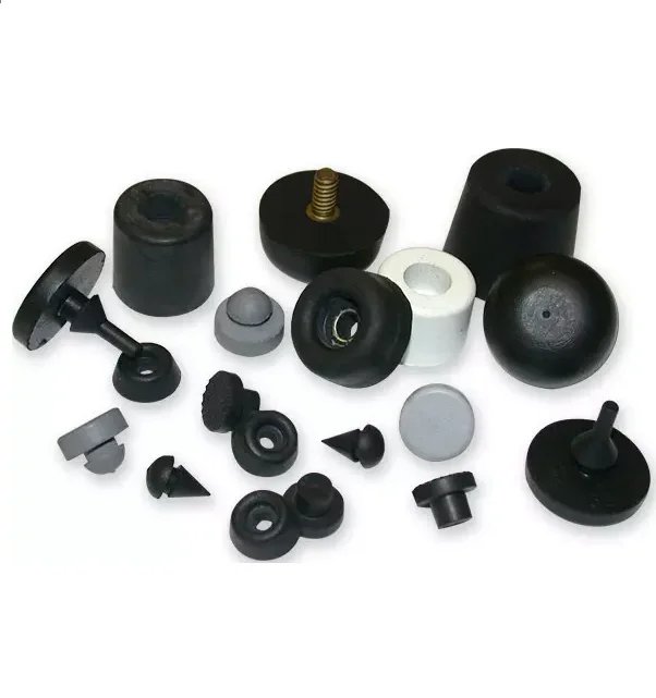 Wholesale custom damping feet 15x2mm rubber end caps rubber feet for pipe with screw