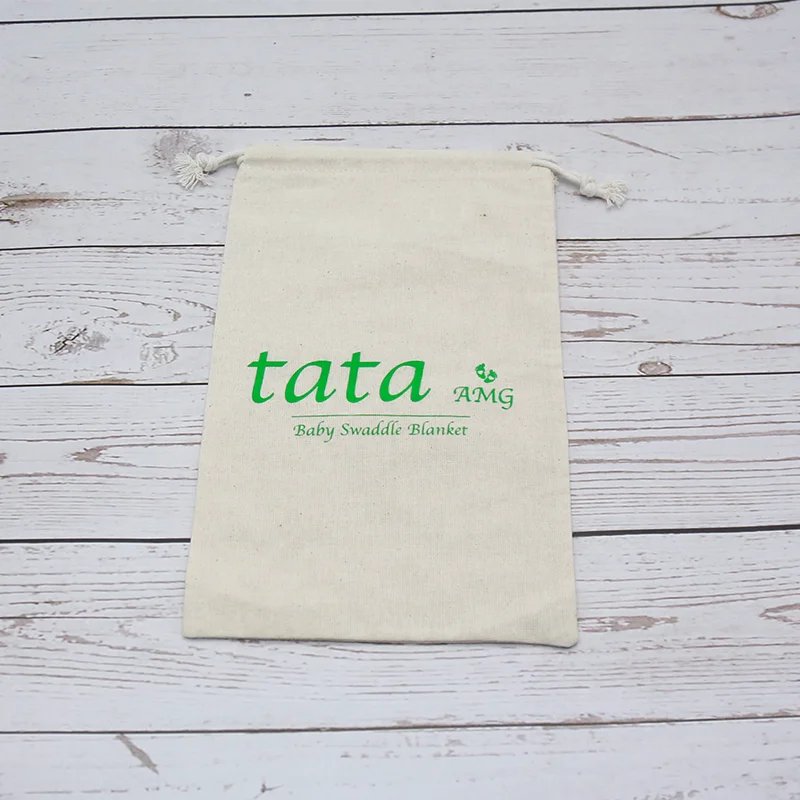 Wholesale Eco Friendly Promotional Storage Muslin Bag Natural Cotton Dust Drawstring Pouch Bag