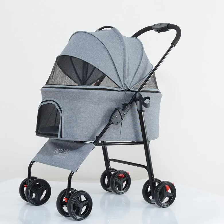 High Quality Strong And Durable Metal Can Separate Small Portable Pet Stroller Outdoor Travel Of Cats And Dogs For Pet Stroller