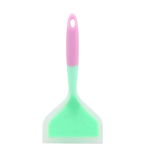 wholesale colorful Silicone leakage shovel, plastic slotted spatula&spoon silicone spatula
