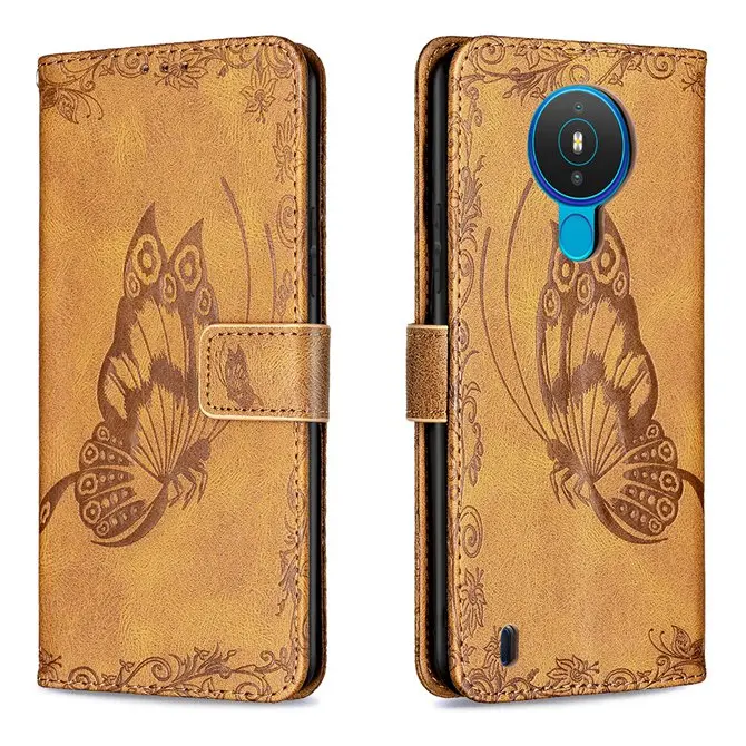 Strap Retro Butterfly Wallet Leather Phone Case For Nokia 5.4 1.4 Flip Skin Cover Cases Mobile Phone Pouch