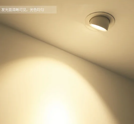 Recessed Gimbal downlight Cut size 75mm 90mm CRI90 95 3000k 4000k 6000k 3inch 12w  20W 30w COB LED downlight