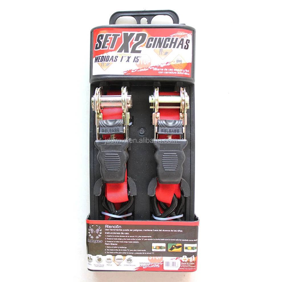 Secure Loading Cargo Lashing Belts Polyester Sling Tie-Down Ratchet Straps