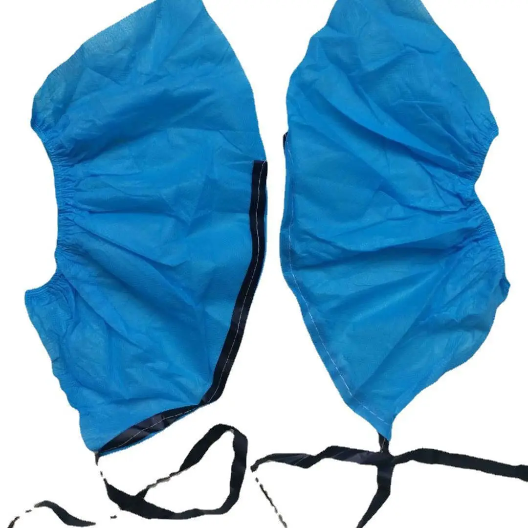 Anti-static Shoe Cover With Conductive Traction Strip Disposable non woven ESD Overshoes Boot Covers for Cleanroom Industry
