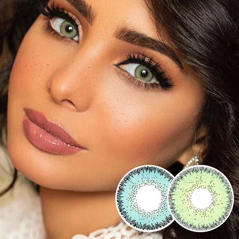 moonve  OEM ODM Available Natural Fashion Design Miami Blue Contact Lenses Best Selling Color Contact Lens Wholesale