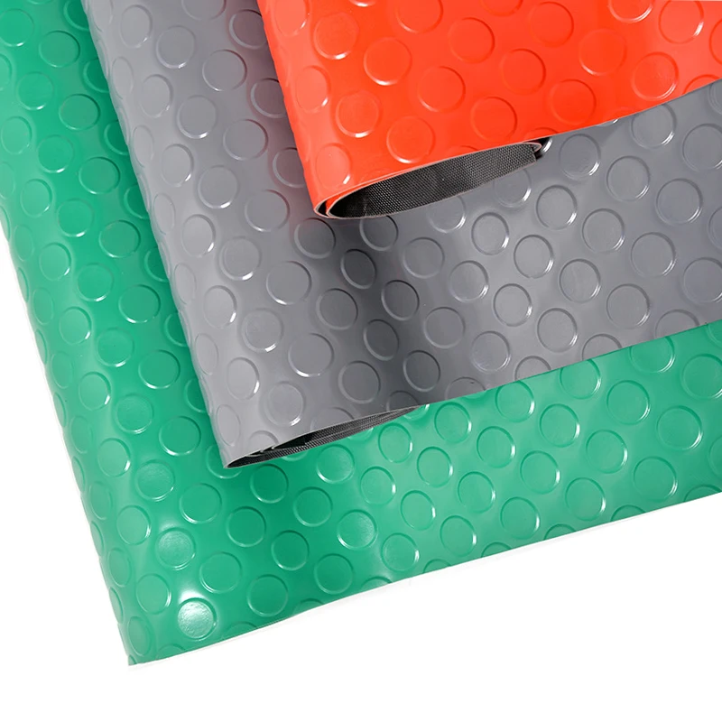 High Quality Anti -Slip PVC Vinyl Floor Covering Mat Rubber Outdoor Garage Floor Mats