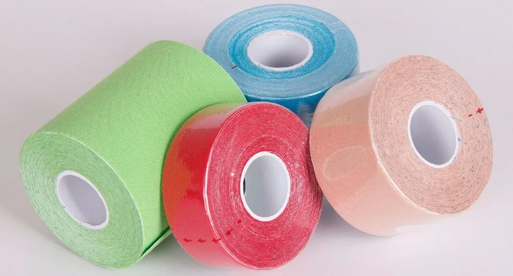 DL Latex free Hypoallergenic Performance Enhancement Muscle Support Elastic Sports kynesio Kinesiology Tapes