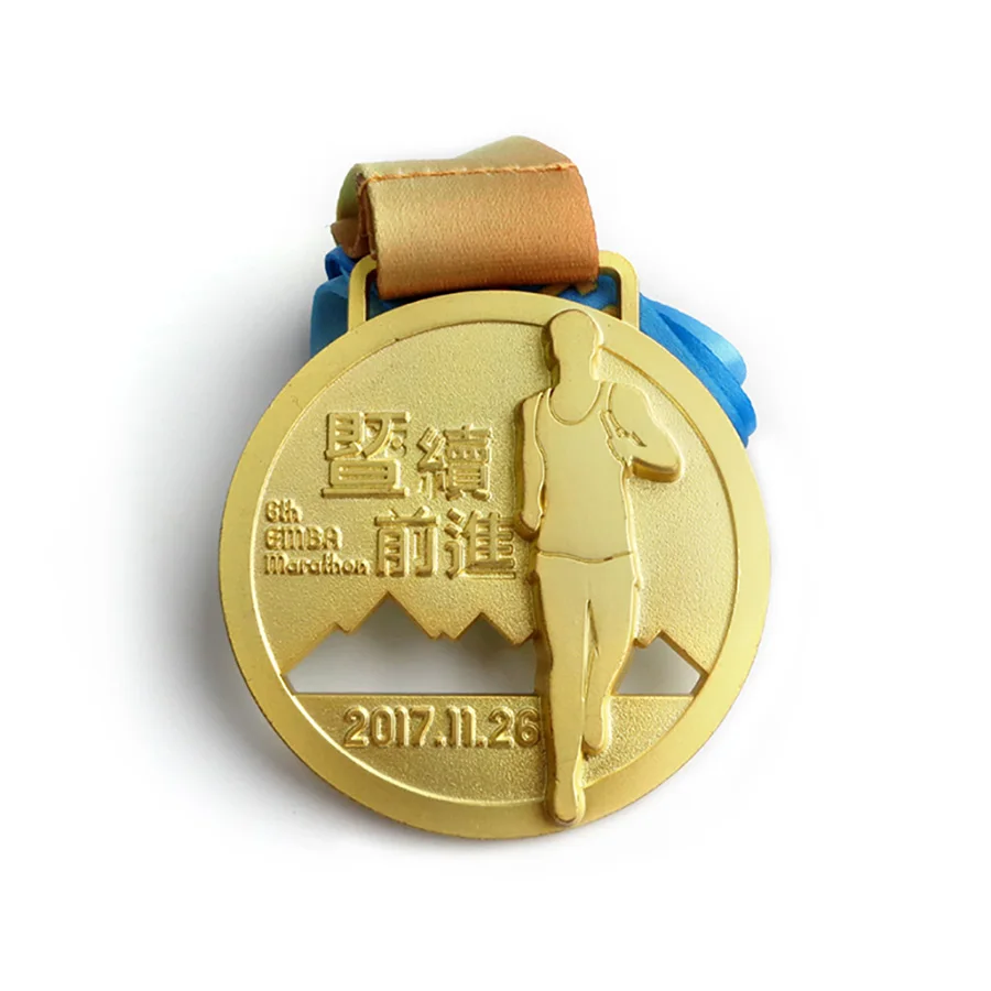 China Hanger Display Taekwondo Football Machine Soccer Marathon Karate 3D Metal Trophies Blank Plaques Custom Gold Sport Medal