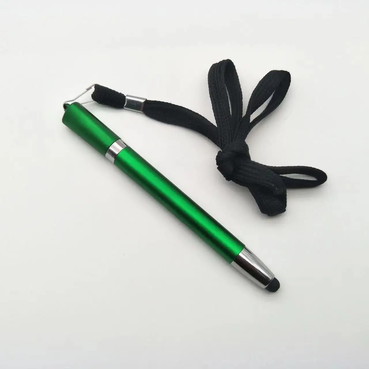 Promotional custom logo plastic stylus lanyard ball pen with touch screen