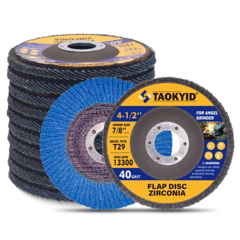 Manufacturer 4/4.5/5/6/7 Inch 115mm 125mm Grit 60 Grinding Diamond Zirconia Aluminum T29 Abrasive Flap Discs For Angle Grinder