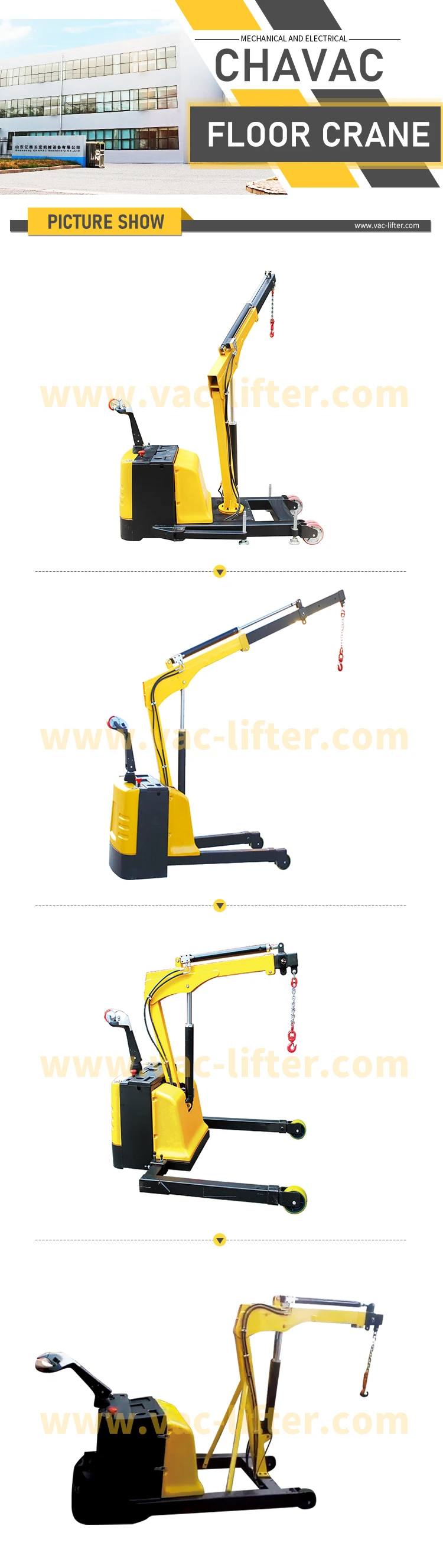 Electric Walking Crane Telescopic Electric Crane Lifting Mold Car Crane