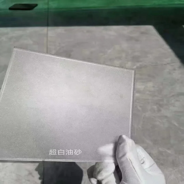 temperable Ultra clear frosted patterned glass acid etched textured moru extra clear frosted glass for decorative