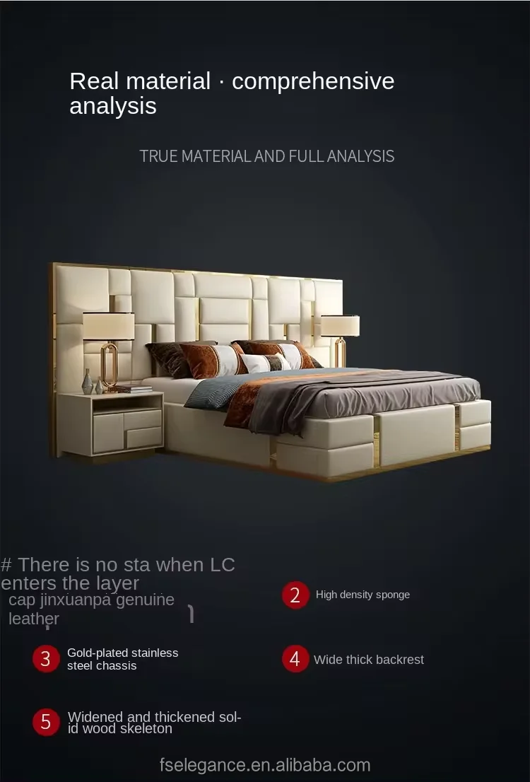 French Luxury Modern Bed Set Solid Wood Double Bed Frame Spa Facial Air Bed Bamboo Bedding Sheets for Bedroom Room Furnitures