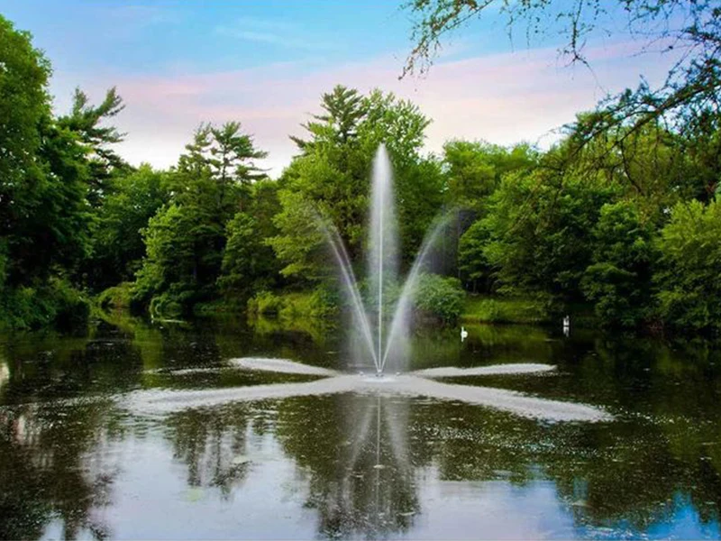 Easy Maintain Small Size Led Light Outdoor Decorative Pond Fountain Garden Customized Stainless Steel Music Fountain