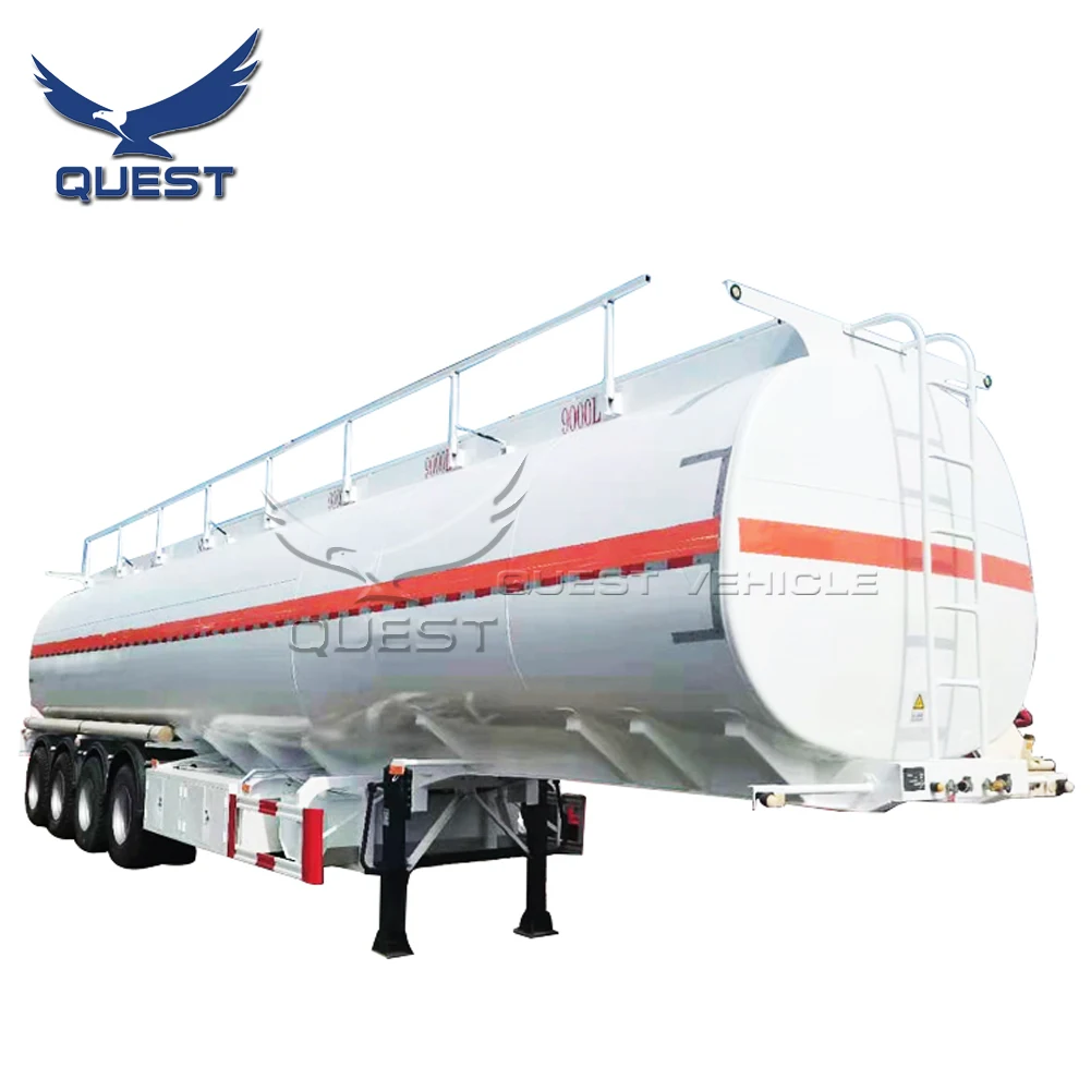 4 axles 45000liters 55000 liters oil gasoline transport tanker Fuel tank semi trailer For Sale