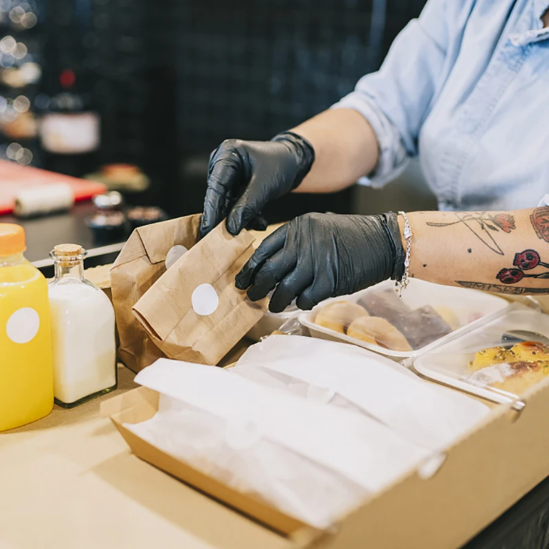 100 шт./кор. большой сильный виниловые черные перчатки уход за домашними животными чистки автомобиля снасти для приготовления пищи/Оборудование для мытья посуды Кухня Powder Free рабочие перчатки