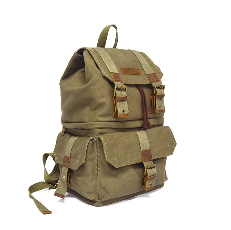 Professional custom canvas large digital gear storage travel backpack bag dslr camera bag