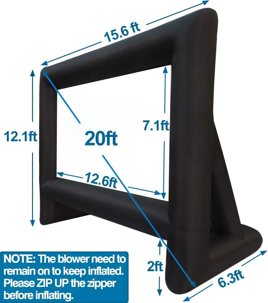 Best Outdoor Home Backyard Theatre Cinema Giant Inflatable Projector Movie Screen for party event