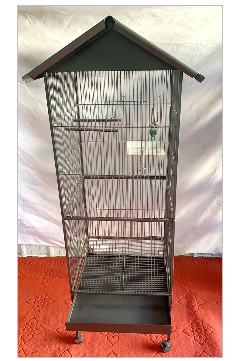 pagoda top metal Bird Cage for Canary/Finch/Cockatiel/Aviary/ Parakeets/ Budgies/ Macaw/ Conure