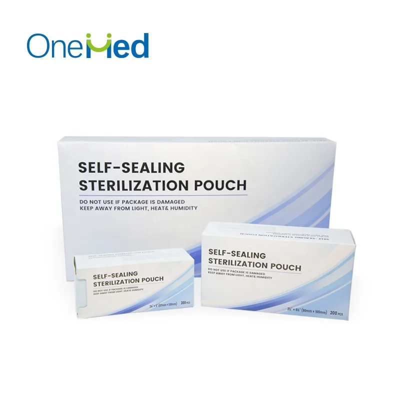 HOT sale Sterilization Pouches for Dentist Tools medical self sealing sterilization pouch