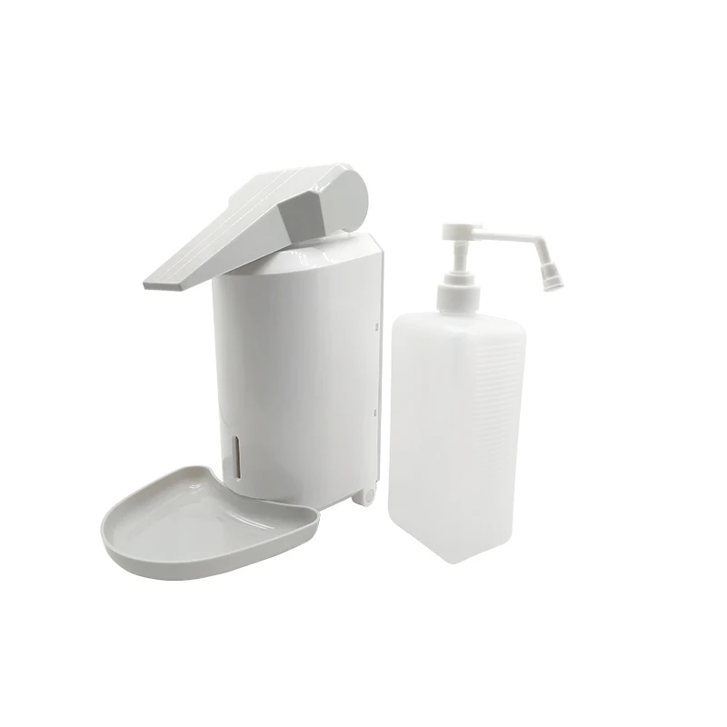 Wholesale ABS plastic 1000ml elbow sanitizer spray soap dispenser for hospital Hotel