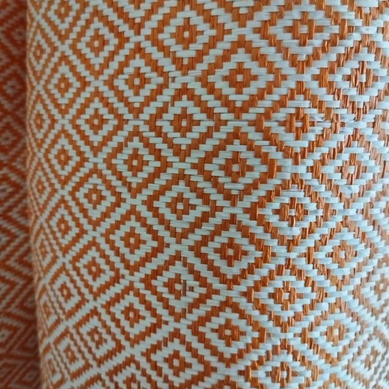 home curtain plain weave sewing mat warp knit handwoven paper straw woven textile fabric