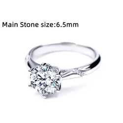 USA stock dropshipping 1ct 925 silver 18k gold plated fashion jewelry women vvs moissanite wedding rings