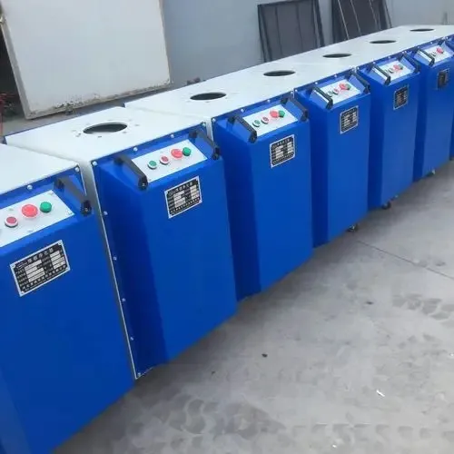 Industrial welding smoking system with self-cleaning double suction arms Dust collector smoker