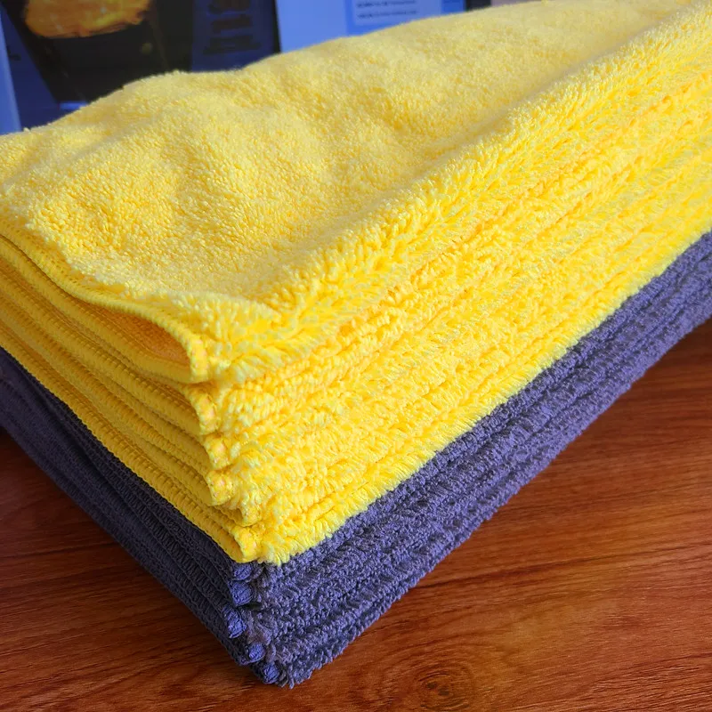 High Quality Car Washing Thickened Microfiber Towels Absorbent Cleaning Car Towels Microfibra Kitchen Glass Vehicle 100pcs
