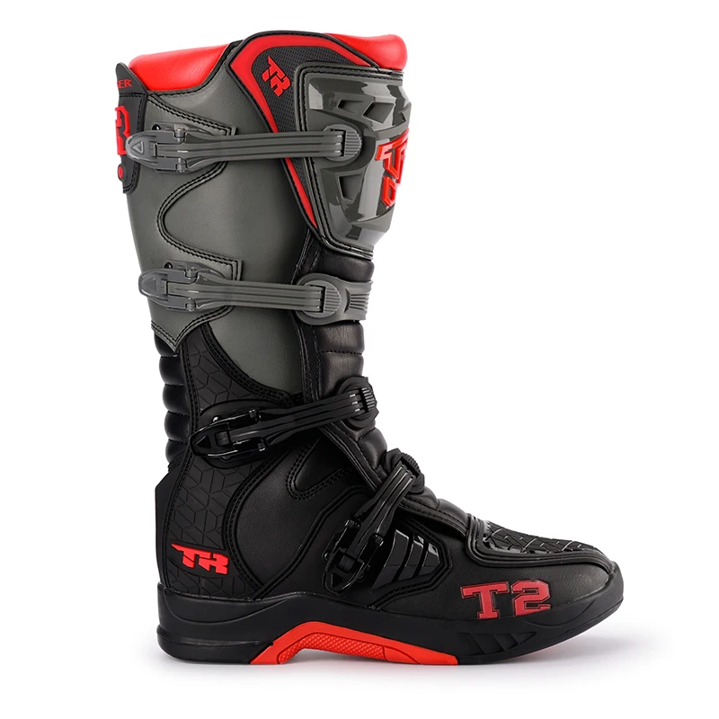 T2 High quality Low Price New Men Motorcycle Biker Racing Boots  Motorbike Shoes motocross boots