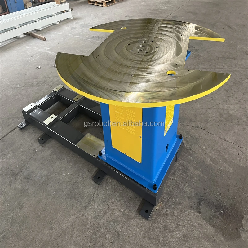 Efficient fully automatic electric controlled one axis platform type rotary table welding positioner