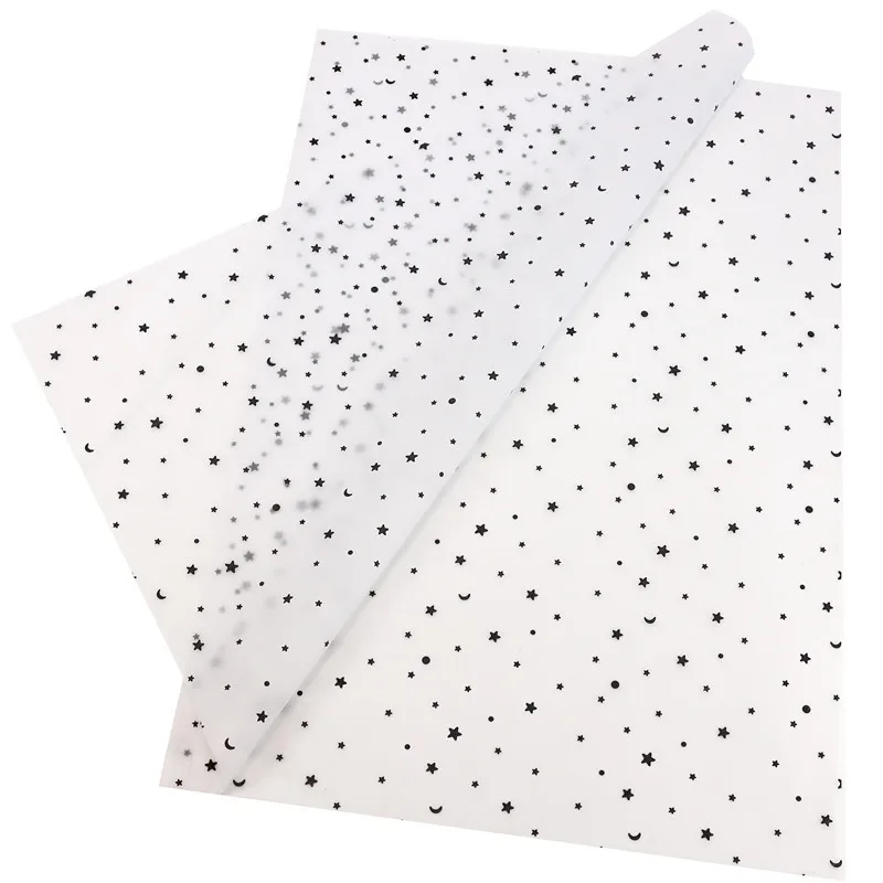 Fashionable 17gsm custom printed tissue wrapping paper gift clothes packaging tissue paper