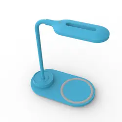 Hot selling multi-color portable LED wireless charging table lamp 10W fast charging wireless charging bank